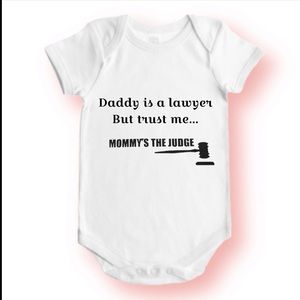 Lawyer customized onesies